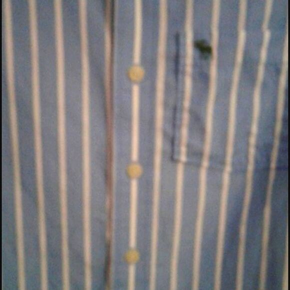 Abercrombie Blue & White Striped Career Office Long Sleeve Button Down Shirt - Picture 2 of 6